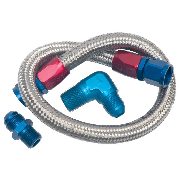 Edelbrock - Edelbrock 22" Braided Fuel Line Kit 8122