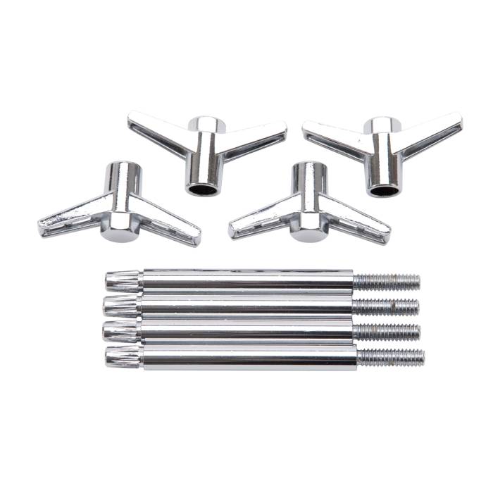 Edelbrock - Edelbrock 2-Piece Valve Cover Wing Bolts Chrome 4400