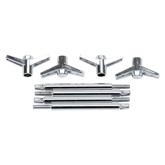 Edelbrock - Edelbrock 2-Piece Valve Cover Wing Bolts Chrome 4401