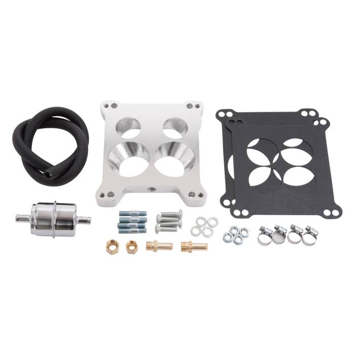 Edelbrock - Edelbrock QuadraJet Adapter and Fuel Line Kit 2697