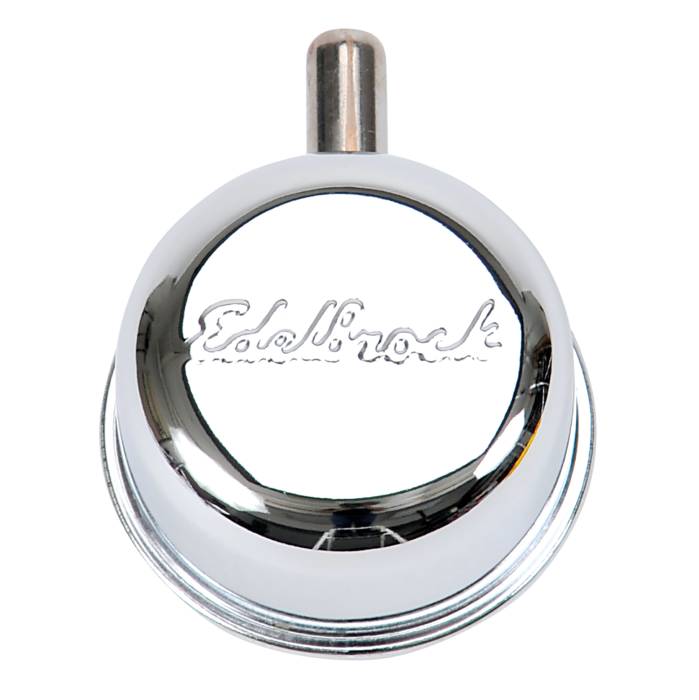 Edelbrock - Edelbrock Edel Chrome Round Breather W/Vent Nipple 4410