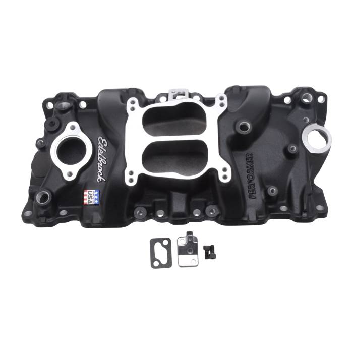 Edelbrock - Edelbrock Black Performer Mnfld 1987-95 SBC 21043