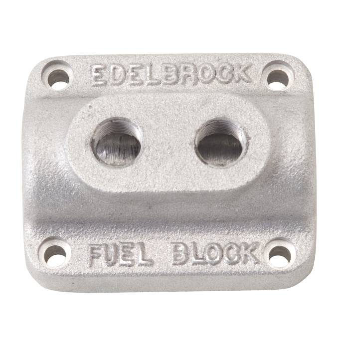 Edelbrock - Edelbrock Dual Outlet Fuel Block Kit 1280