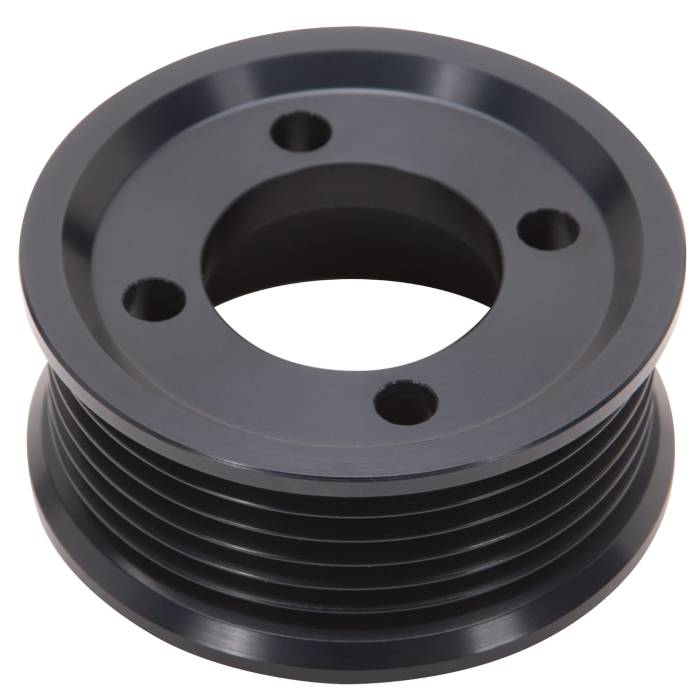 Edelbrock - ED15814 - 2.65" 6-Rib E-Force S/C Pulley in Black Finish for Stage 3 - Pro Tuner System