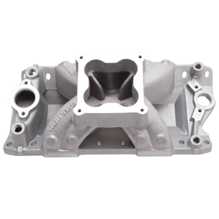 Edelbrock - ED2971 - MANIFOLD, SB CHEVY, RAISED PORTS, SUPER VICTOR, 4500 FLANGE