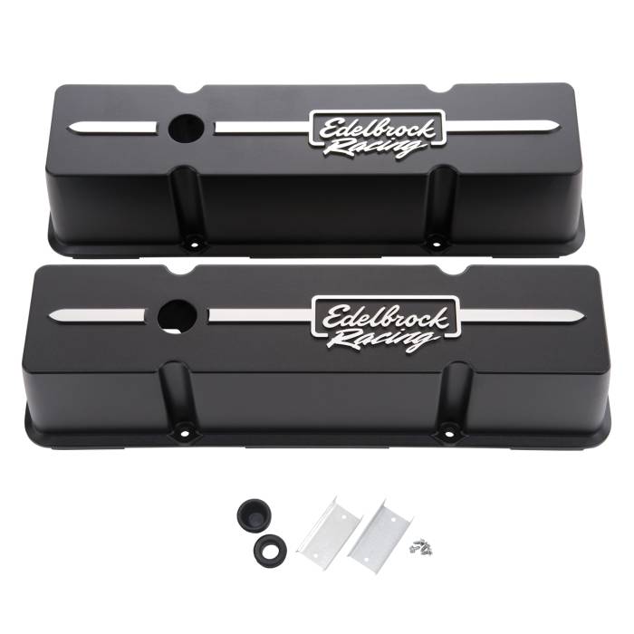 Edelbrock - Edelbrock Racing Series Valve Covers 41643