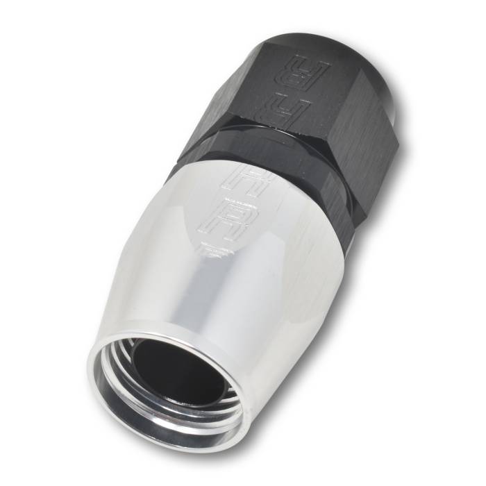 Russell - Russell 16AN ProClassic Straight Hose End With Black/Silver Finish 610063