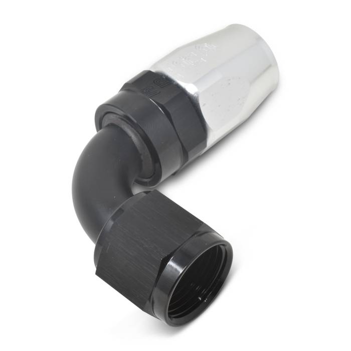 Russell - Russell 16AN ProClassic 90 Degree 1" Radius Hose End With Black/Silver Finish 610203