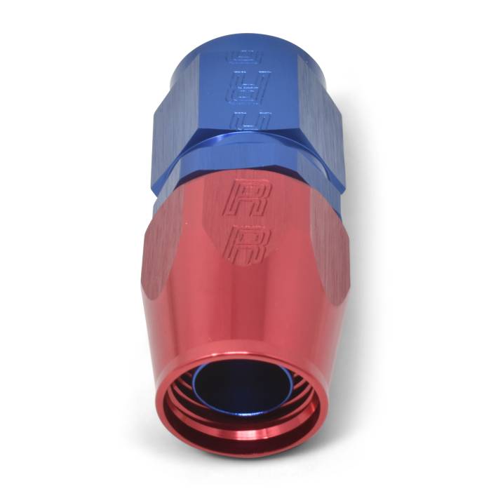 Russell - Russell 10AN ProClassic Straight Hose End With Red/Blue Finish 610040