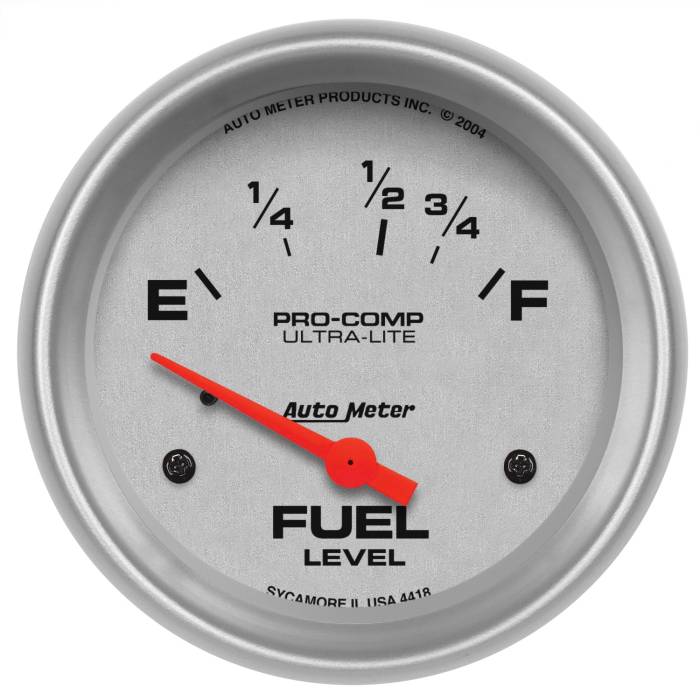 AutoMeter - AutoMeter Ultra-Lite Electric Fuel Level Gauge 4418