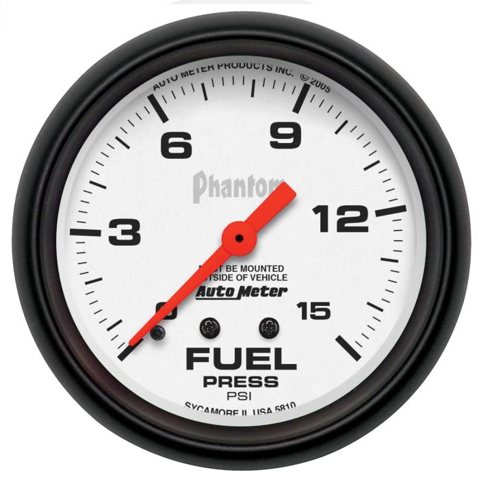 AutoMeter - AutoMeter Phantom Mechanical Fuel Pressure Gauge 5810