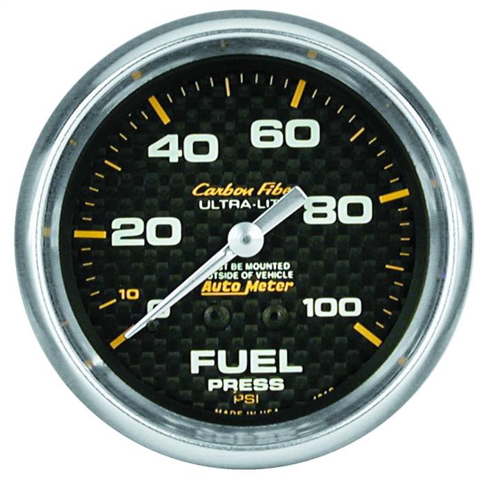 AutoMeter - AutoMeter Carbon Fiber Mechanical Fuel Pressure Gauge 4812