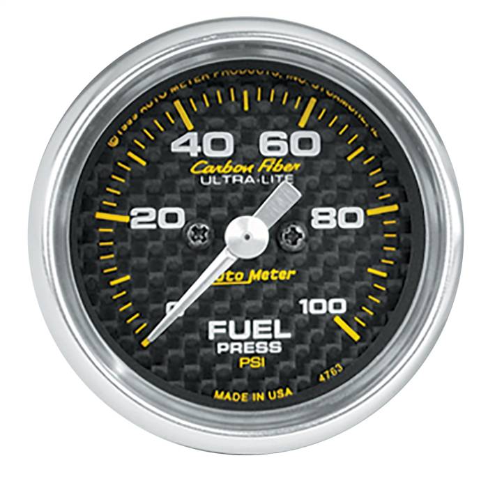 AutoMeter - AutoMeter Carbon Fiber Electric Fuel Pressure Gauge 4763