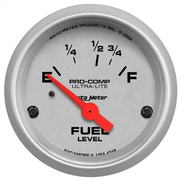 AutoMeter - AutoMeter Ultra-Lite Electric Fuel Level Gauge 4318