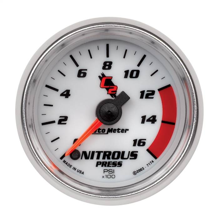 AutoMeter - AutoMeter C2 Electric Nitrous Pressure Gauge 7174