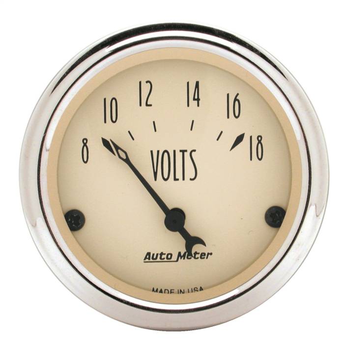 AutoMeter - AutoMeter Antique Beige Voltmeter Gauge 1891