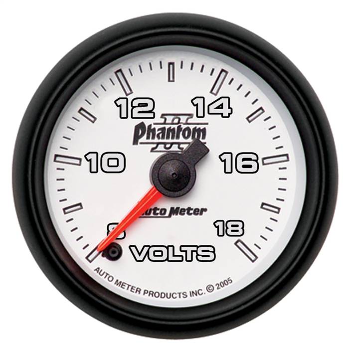 AutoMeter - AutoMeter Phantom II Electric Voltmeter Gauge 7591