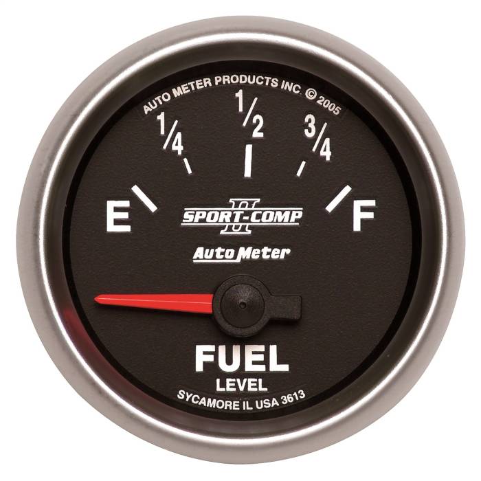 AutoMeter - AutoMeter Sport-Comp II Electric Fuel Level Gauge 3613