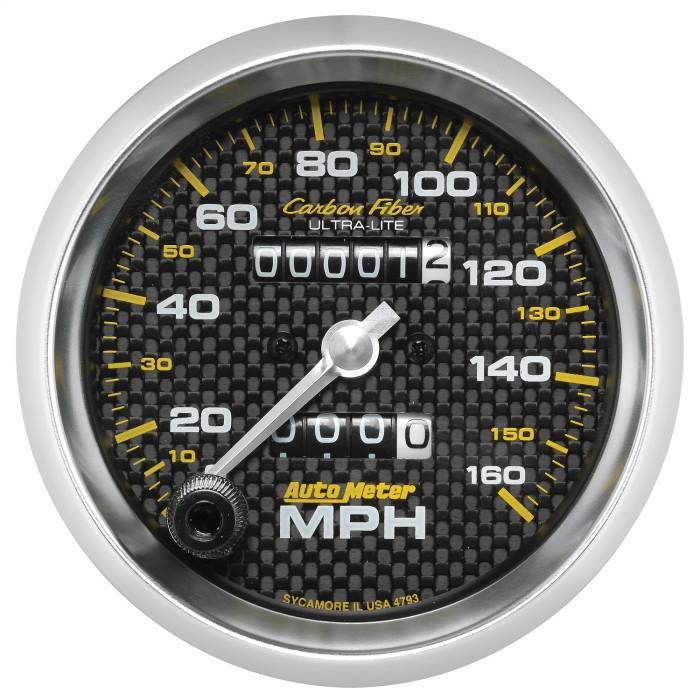 AutoMeter - AutoMeter Carbon Fiber Mechanical Speedometer 4793