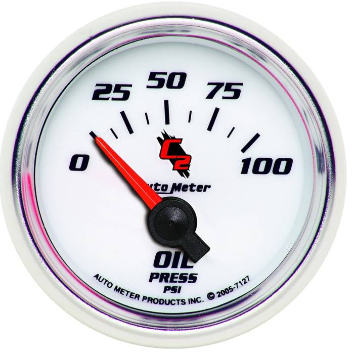 AutoMeter - AutoMeter C2 Electric Oil Pressure Gauge 7127