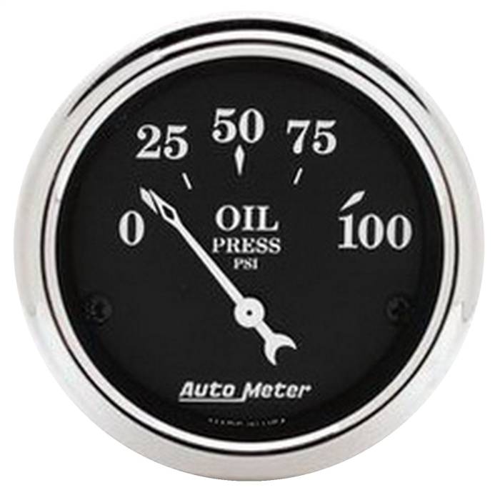 AutoMeter - AutoMeter Old Tyme Black Oil Pressure Gauge 1727