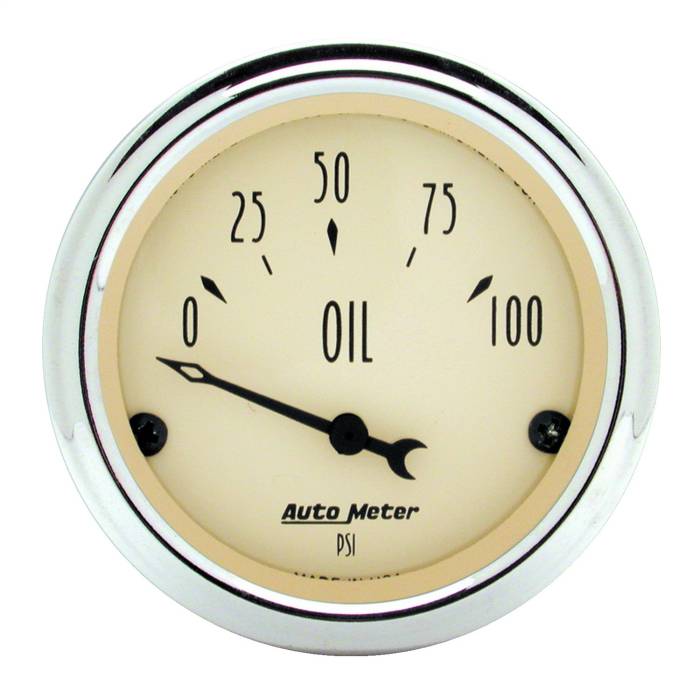 AutoMeter - AutoMeter Antique Beige Oil Pressure Gauge 1827