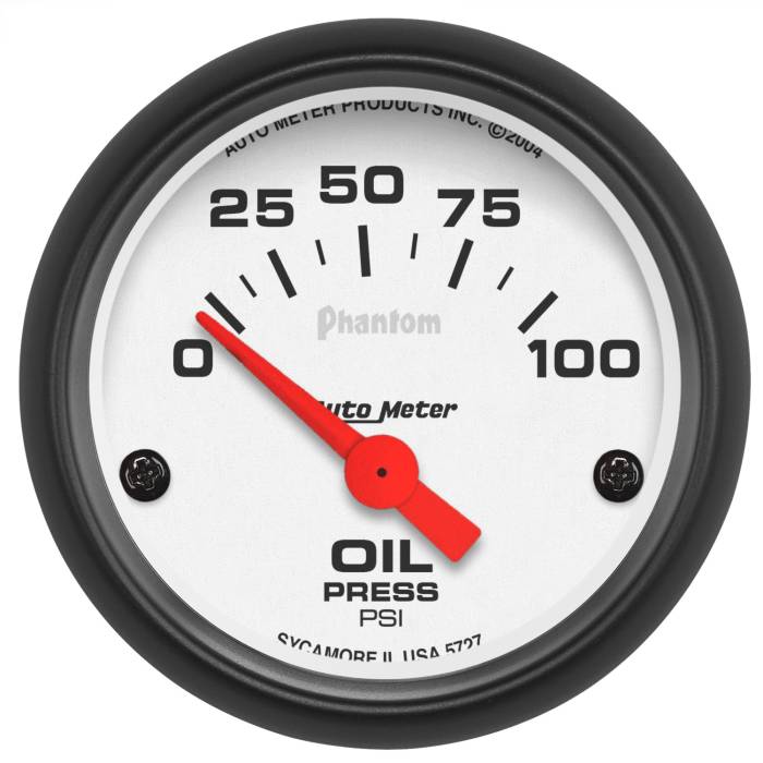 AutoMeter - AutoMeter Phantom Electric Oil Pressure Gauge 5727