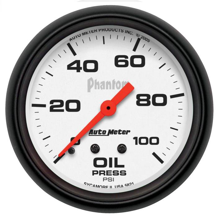 AutoMeter - AutoMeter Phantom Mechanical Oil Pressure Gauge 5821