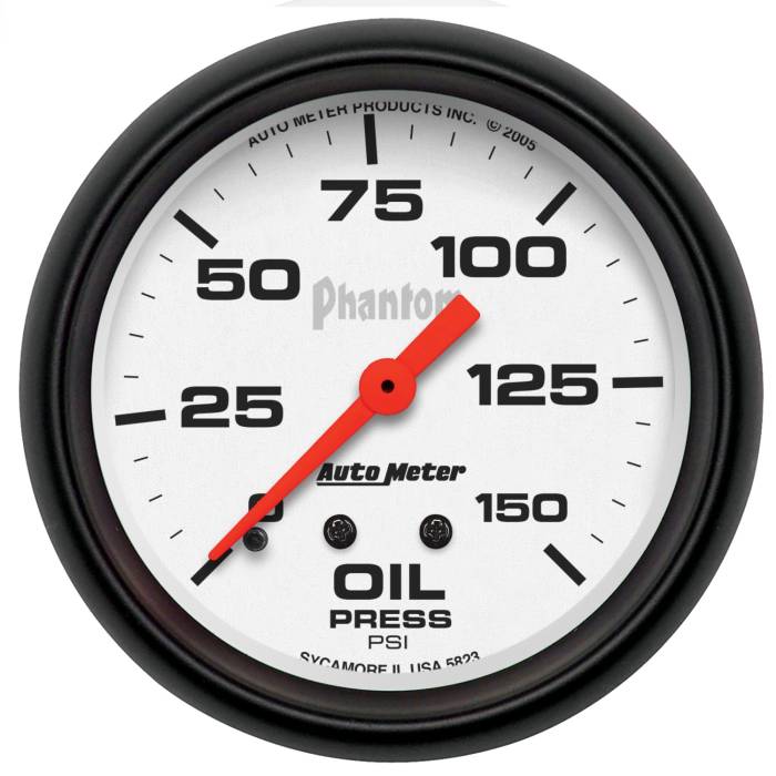 AutoMeter - AutoMeter Phantom Mechanical Oil Pressure Gauge 5823