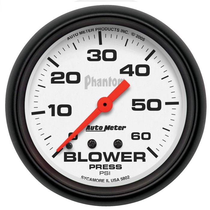 AutoMeter - AutoMeter Phantom Mechanical Boost Gauge 5802