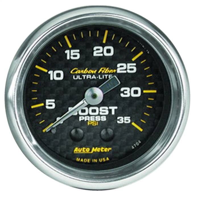 AutoMeter - AutoMeter Carbon Fiber Mechanical Boost Gauge 4704