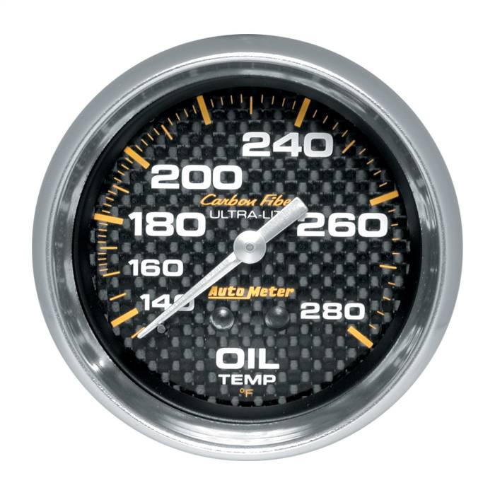 AutoMeter - AutoMeter Carbon Fiber Mechanical Oil Temperature Gauge 4841