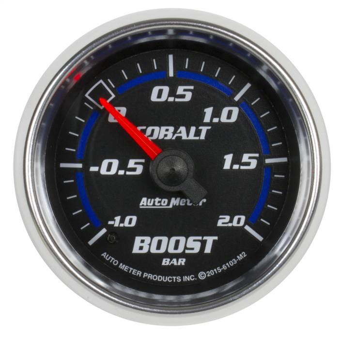 AutoMeter - AutoMeter Cobalt Mechanical Boost/Vacuum Gauge 6103-M2