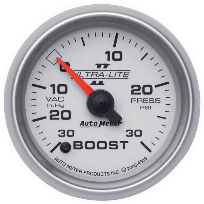 AutoMeter - AutoMeter Ultra-Lite II Electric Boost/Vacuum Gauge 4959