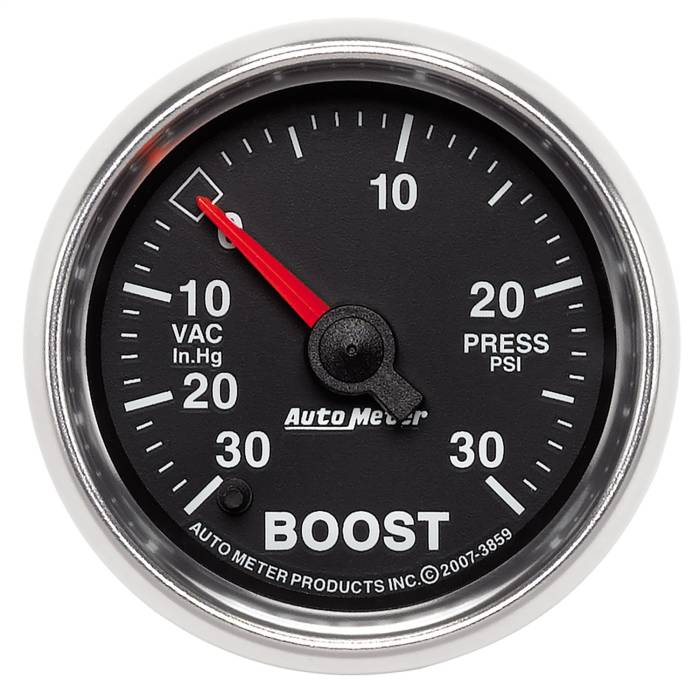 AutoMeter - AutoMeter GS Electric Boost/Vacuum Gauge 3859