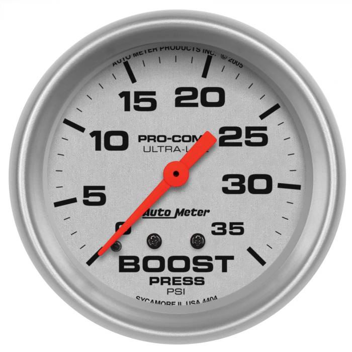 AutoMeter - AutoMeter Ultra-Lite Mechanical Boost Gauge 4404