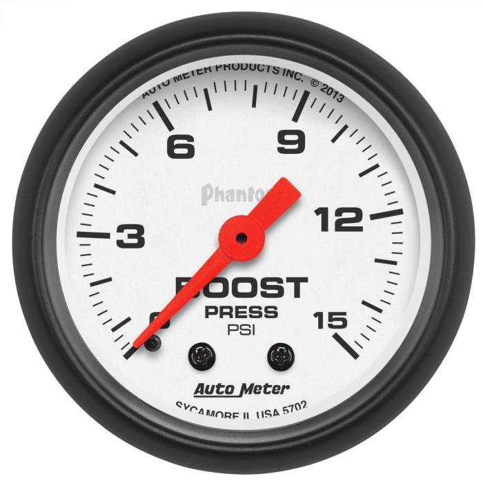 AutoMeter - AutoMeter Phantom Mechanical Boost Gauge 5702