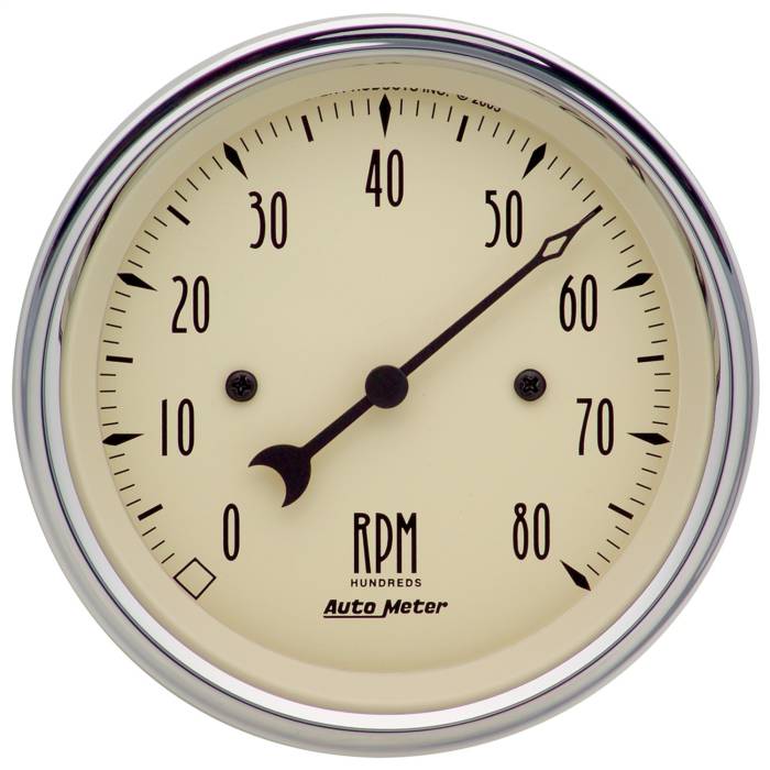 AutoMeter - AutoMeter Antique Beige Electric Tachometer 1890