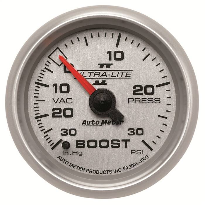 AutoMeter - AutoMeter Ultra-Lite II Mechanical Boost/Vacuum Gauge 4903