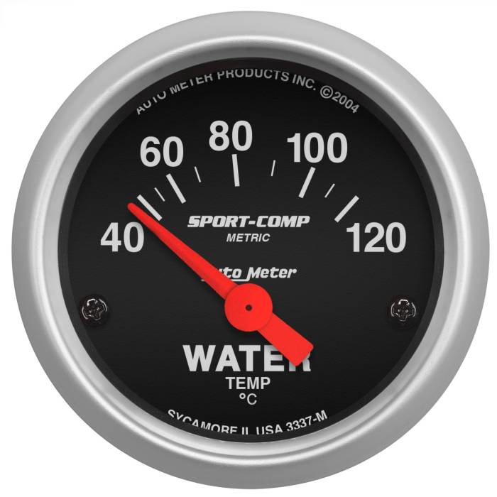 AutoMeter - AutoMeter Sport-Comp Electric Water Temperature Gauge 3337-M