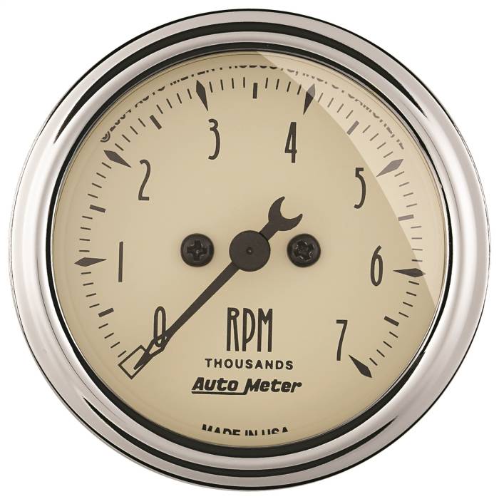 AutoMeter - AutoMeter Antique Beige Electric Tachometer 1897