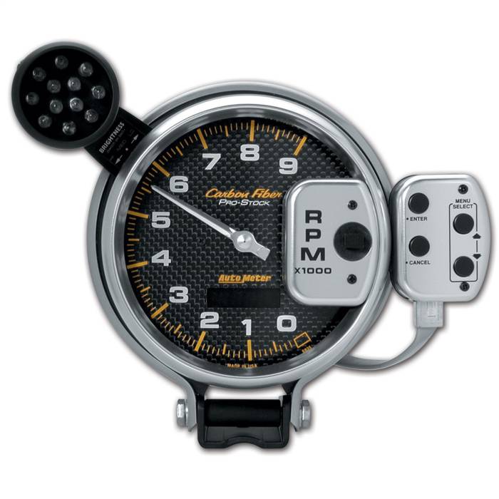 AutoMeter - AutoMeter Carbon Fiber Pro Stock Tachometer 6835