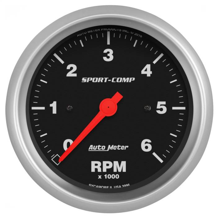 AutoMeter - AutoMeter Sport-Comp In-Dash Electric Tachometer 3996