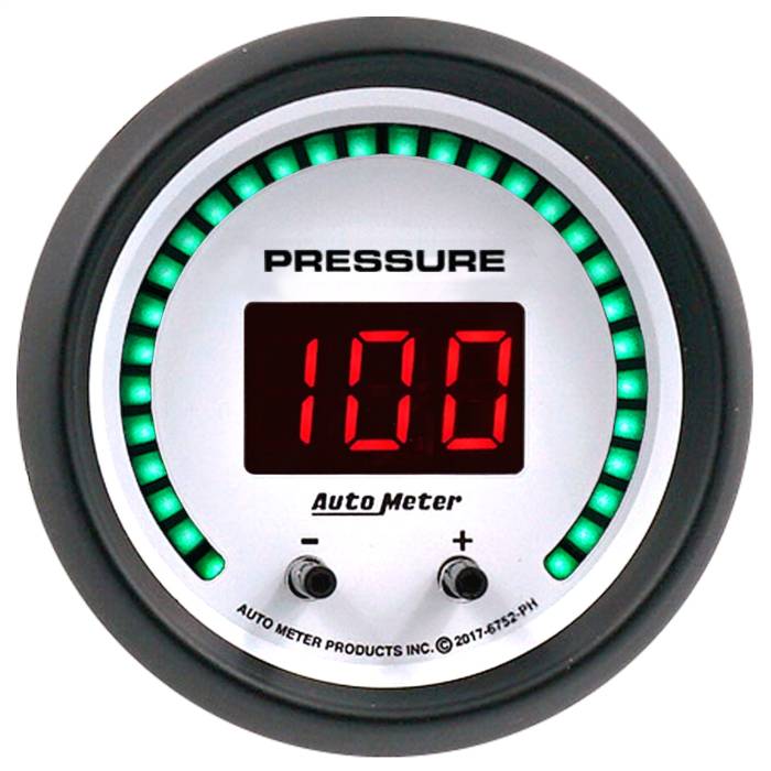 AutoMeter - AutoMeter Phantom Elite Digital Two Channel Pressure Gauge 6752-PH