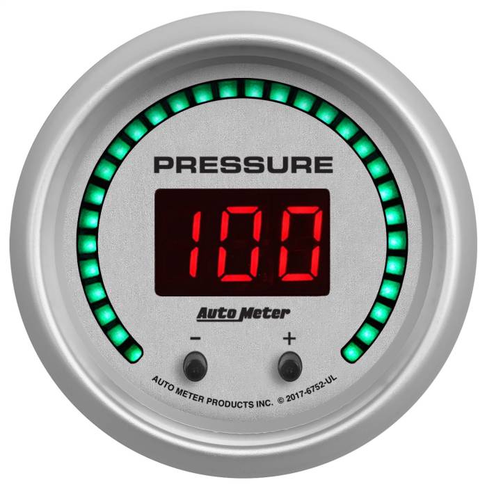 AutoMeter - AutoMeter Ultra-Lite Elite Digital Two Channel Pressure Gauge 6752-UL