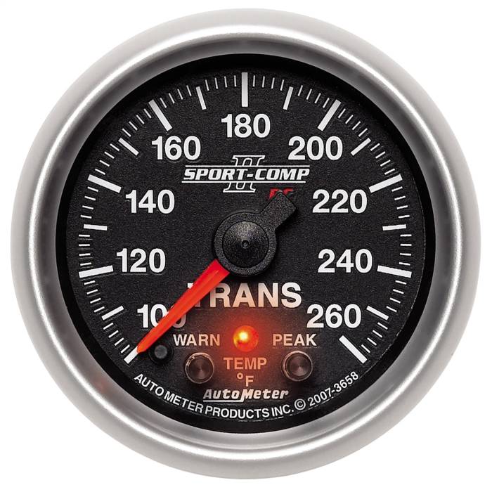 AutoMeter - AutoMeter Sport-Comp II Electric Transmission Temperature Gauge 3658