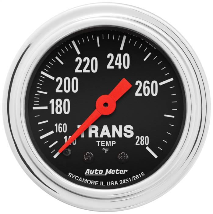 AutoMeter - AutoMeter Traditional Chrome Mechanical Transmission Temperature 2451