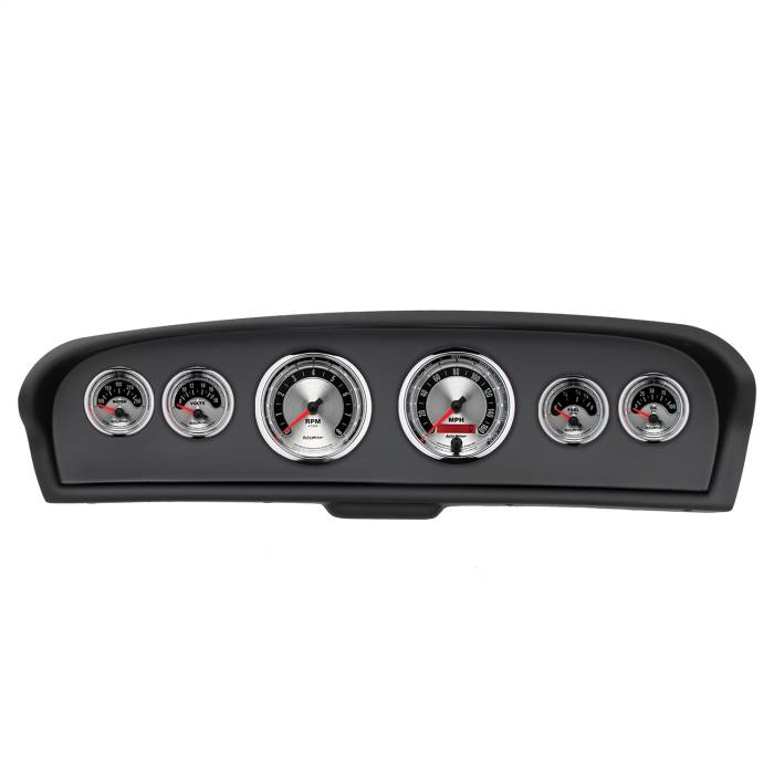 AutoMeter - AutoMeter American Muscle 6 Gauge Set TACH/MPH/FUEL/OILP/WTMP/VOLT 2144-01