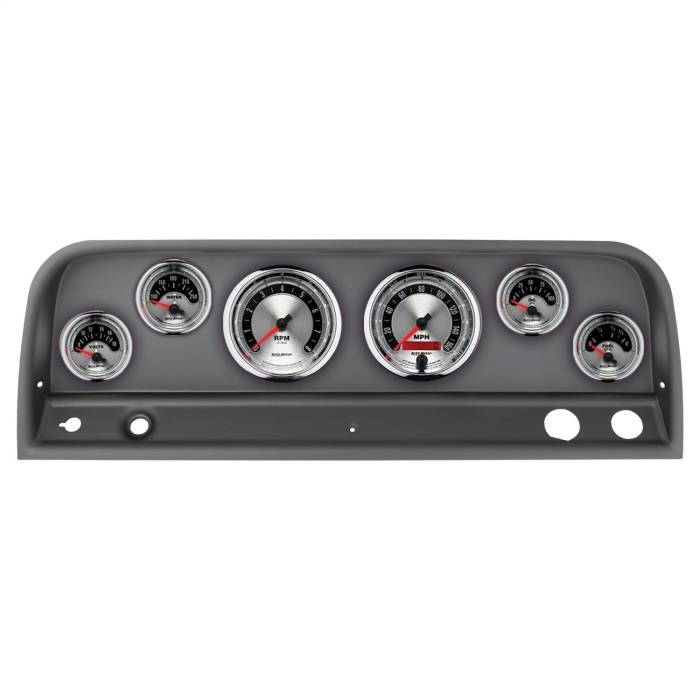 AutoMeter - AutoMeter American Muscle 6 Gauge Set TACH/MPH/FUEL/OILP/WTMP/VOLT 2128-01