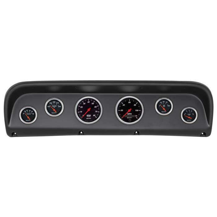 AutoMeter - AutoMeter Designer Black 6 Gauge Set TACH/MPH/FUEL/OILP/WTMP/VOLT 2145-06